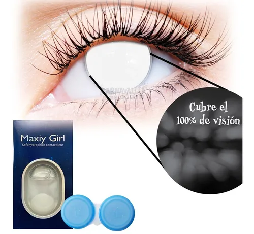 Kit Pupilentes Blancos Completo Ciego C estuche Y Soluci n Env o