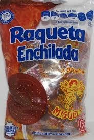 2 Bolsas Paletas Miguelito Raqueta Sabor Grosella Con Chile