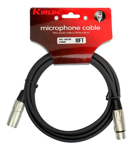 Imagen 4 de 7 de Cable Canon Canon Xlr 3 Metros Kirlin Para Mic Condensador