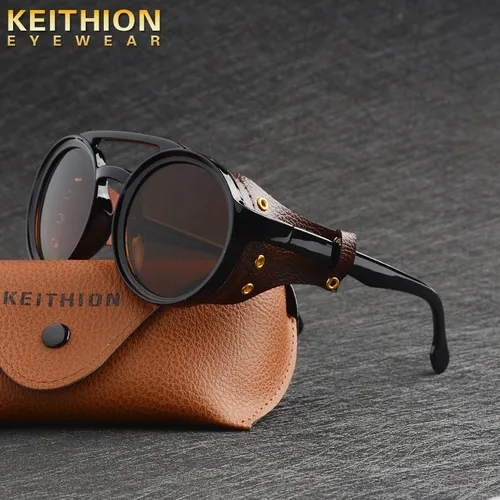 Lentes de sol sales con cuero lateral