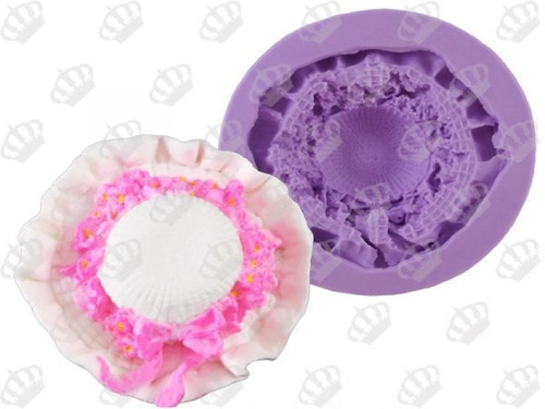 Molde Forma Silicone Chapéu Floral