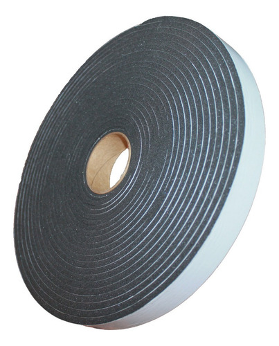 Fita De Vedação Espuma Pvc Adesivado 15mmx8mm - Rolo 25 Mt