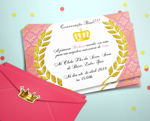 Imagem 7 de 8 de 30 Convites Princesa Sofia Personalizados + Frete Grátis