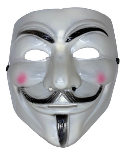 Mascara Anonymous Vendetta  Venganza Blanca Plastico 