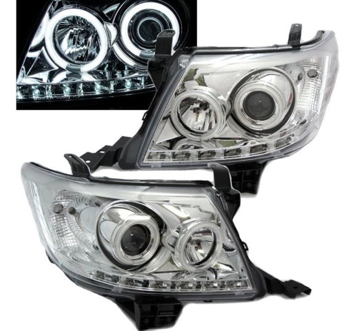 Juego Optica Tuning P/ Hilux 12 - 15 C/ Ojo Angel Proyector 