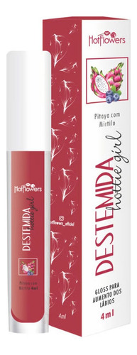 Gloss Labial Destemidas Pitaya Com Mirtilo Aumenta Lábios