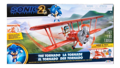 Avion Con Sonic Y Tails  2.5  Figuras  Sonic 2 Pelicula