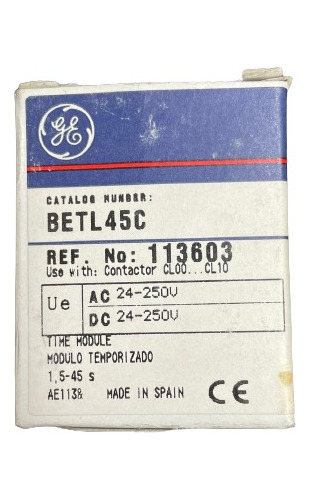 Betl45c Temporizador Electronico 1.5-45s Ge