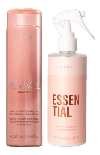 Braé Revival Kit Shampoo 250ml + Spray Essential 260ml