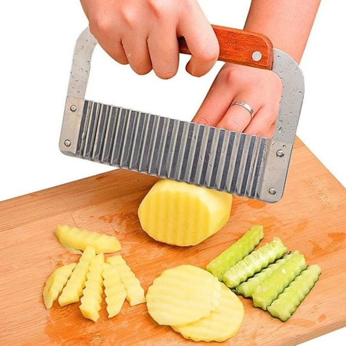 Cuchillo Ondulado Para Cortar Patatas, Verduras Y Cocina, Ac