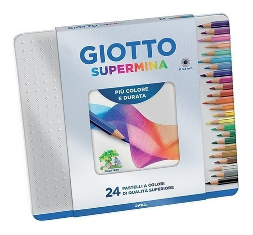 Lapices De Colores Giotto Supermina Lata X 24 Mp Adrogue