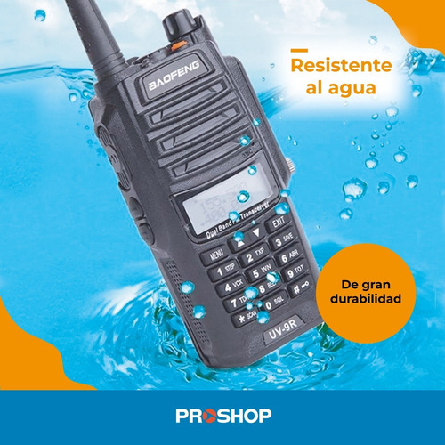 Imagen 3 de 10 de Handy Baofeng Uv 9r 8w Uhf Vhf Ip67 - Resiste Agua Modelo Nuevo