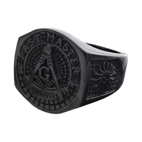 Anillo Mason Past Master Negro