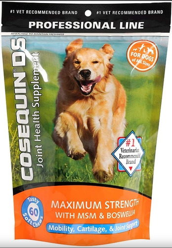 Cosequin Ds Plus Msm Para Perros, 60 Masticables Blandos