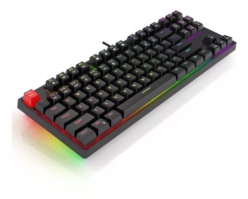 Teclado Mecánico Gamer Switch Rojo Havit Tkl 87 Teclas