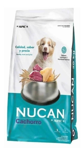 Imagen 1 de 3 de Alimento Nucan para perro cachorro sabor mix en bolsa de 20kg