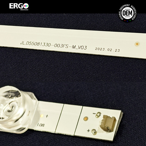 1 Kit Leds Hisense 55r6000 / 55r6000gm (4t) - Aluminio,