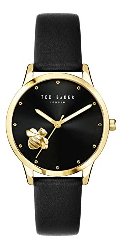 Reloj De Cuero Ted Baker 34 Mm Fitzrovia Abeja 3h
