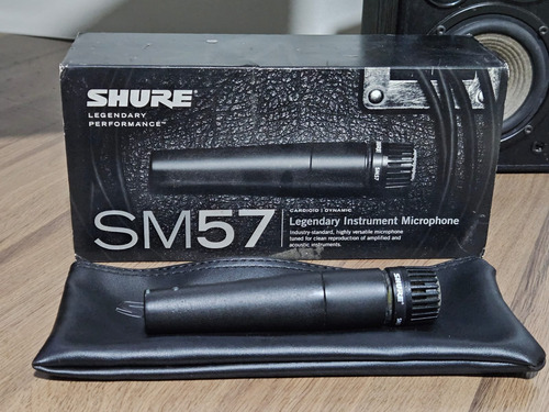 Microfone Shure Sm57-lc Cardióide Dinâmico Original Nfe Preto (Usado)