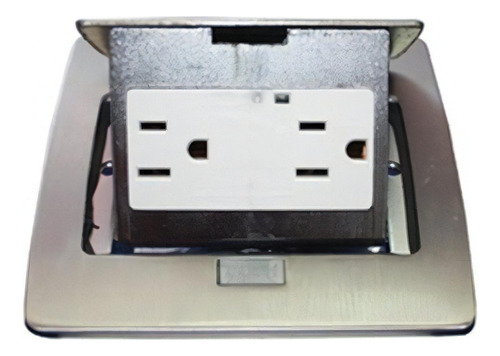 Tomacorriente Thorsman TH-MC-PC Caja de piso Acero Inoxidable con 2 Contactos Eléctricos