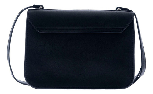 Bolsa Mujer Crossbody Olimba Con Correa 88481 Negro Lisa Oro