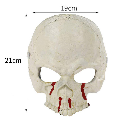 Máscaras De Media Cabeza De Halloween Con Forma De Calavera