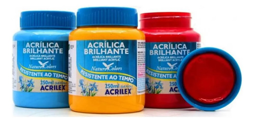 Tinta Acrilica Brilhante Acrilex 250ml Cor Verde Oliva 545