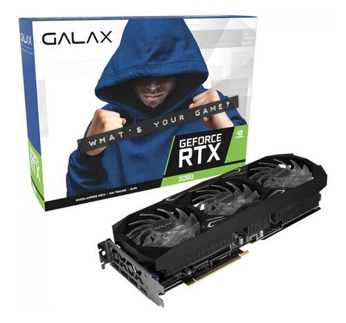 Placa De Video Rtx3080 Sg Lhr 10gb Ddr6x 320bit 19gbps Galax