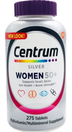Centrum Silver Women 50+ Mulher Multivitaminico 275 Caps ,