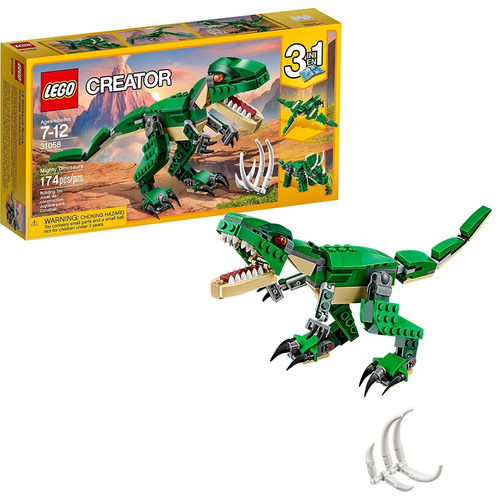 Dinosaurio Juguete 3 En 1 Para Niños 174 Piezas Marca Lego