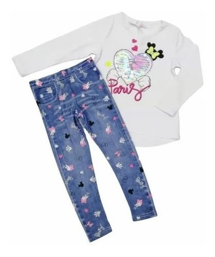 Conjunto Invierno Niña Leggings 2 Piezas Yimai 057