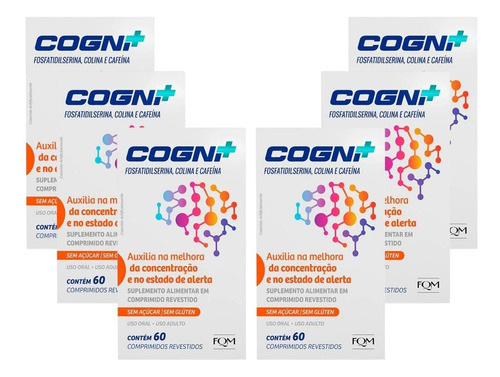 Kit Cogni+ Com 6 Unidades De 60 Comprimidos Revestidos Cada