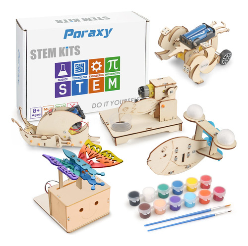 Juego De 5 Kits Stem, Proyectos Stem Para Nios De 8 A 12 Aos