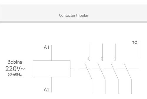 Imagen 5 de 7 de Contactor Tripolar 32a Bobina 220v Baw + Modelo Cb3a1810m7