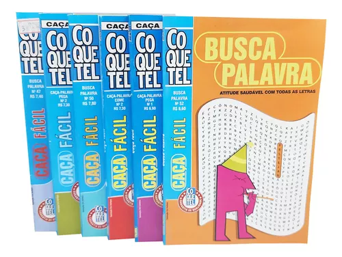 Box com 6 Revistas Coquetel - Caça Palavra Cata Fácil - Outros Livros -  Magazine Luiza