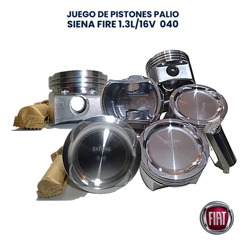 Juego De Pistones De Fiat Palio Siena 1,3/16v Fire 040