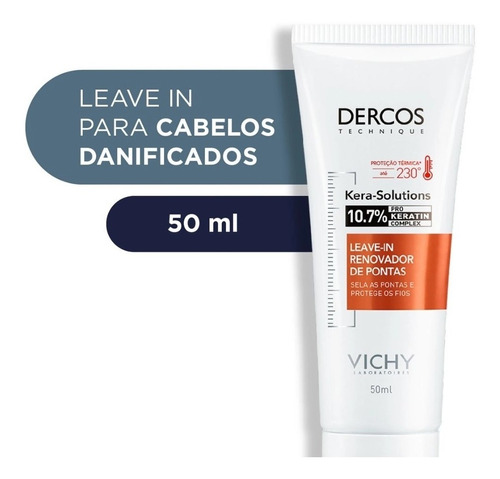 Leave-in Vichy Dercos Kera-solutions Com 50ml - Full
