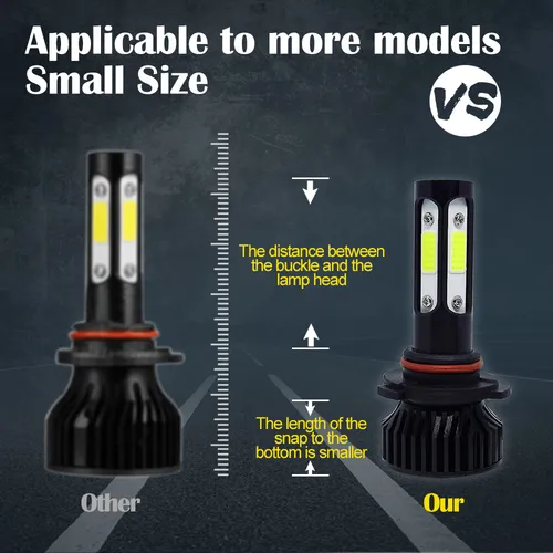 Led 9005 H11 Kit De Focos Led Luz Alta Y Baja 16000 Lm Para