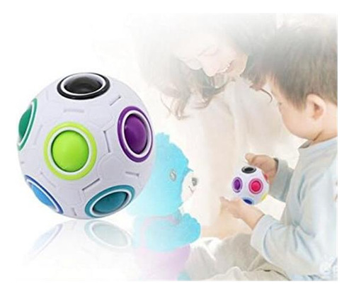 Cuberspeed Rainbow Ball Magic Cube Fidget Puzzle Bola Mágica