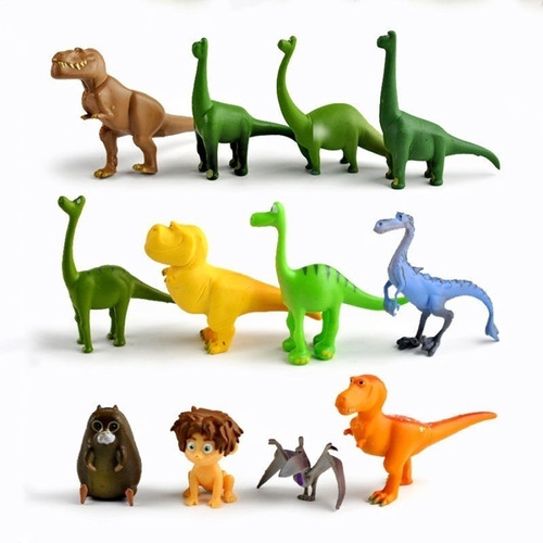 12 Piezas Mini Dinosaurio Decoración De Escritorio, Un Juego