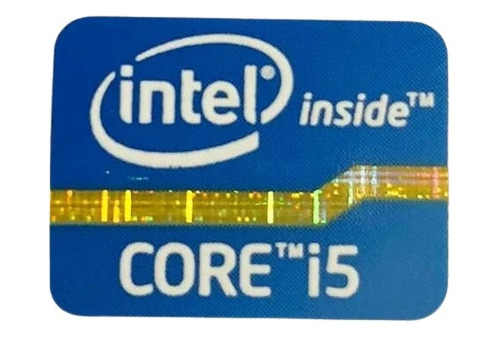 Sticker Intel Core I5 Modelos 2° Y 3° Generación