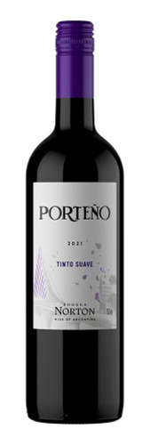 Vinho Argentino Norton Porteno Suave Tinto 750ml Unidade