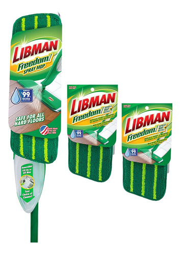 Libman Freedom - Kit De Trapeador Con Rociador, Mopa De Micr