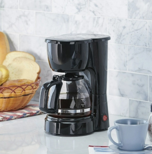 Mainstays Cafetera De Goteo Negra De 5 Tazas Negro