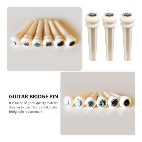Imagen 7 de 8 de 6 Cuerdas Guitarra Clavo Metal Guitarra Acústica Bridge G