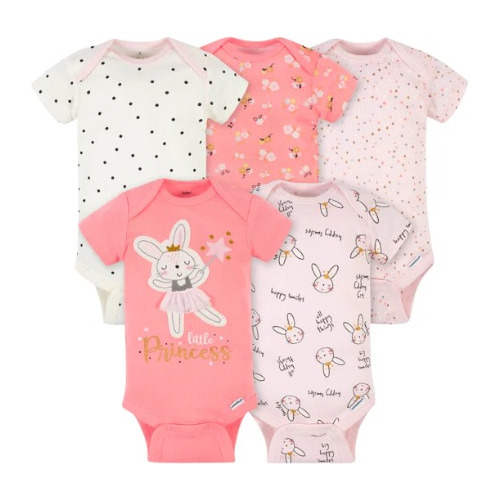 Bodys Mamelucos Carters Manga Corta Niña 24 Meses Pack X5