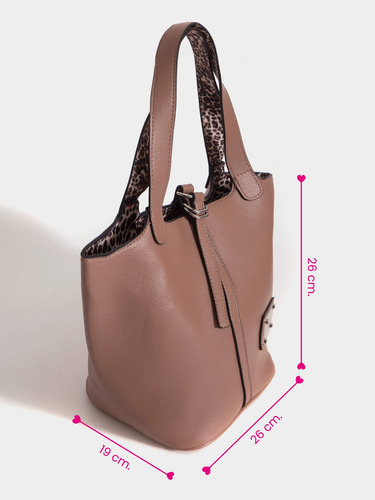 Cartera Marta Mediana Totebag Oficina Juanita Jo Mujer Visón Lisa