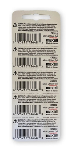 Imagem 2 de 3 de Bateria Maxell Cr 2032 Placa Mae Balança Eletronica