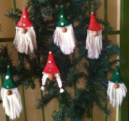 Adornos Navideños Para El Árbol Gnomos Muñecos