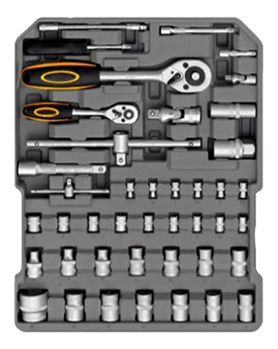 Imagen 5 de 10 de Maletin Portátil Kit Herramientas Piezas Lqcm245-8 Lusqtoff